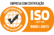 Empresa com
                       certificação ISO 9001
